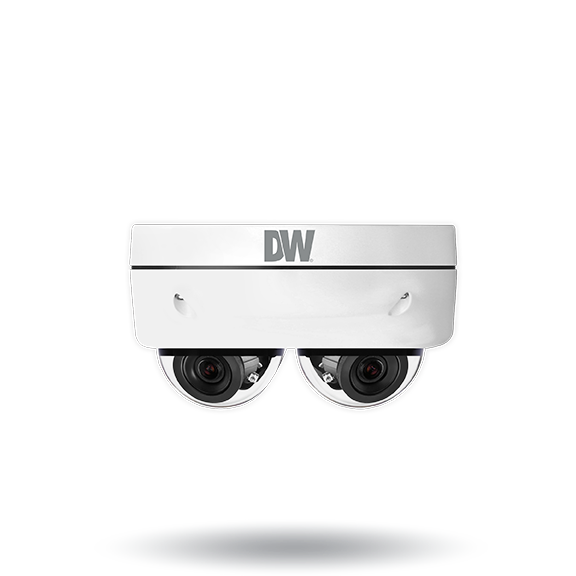 DWC-PDS10Wi28A MEGApix Ai 10MP dual-sensor vandal dome IP camera with two 2.8mm fixed lenses, AI engine, color in near-total darkness and IR | AI Surveillance | Digital Watchdog