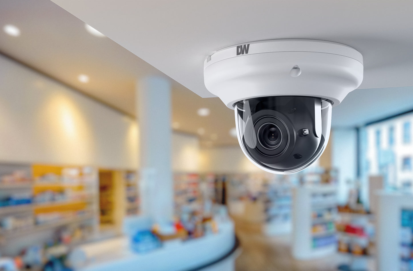 MEGApix Ai CloudCam, 4K, Varifocal Lens, Low-Profile Vandal Dome IP Camera as a Server with Edge-AI and IR | DW Intelligent Surveillance Solutions