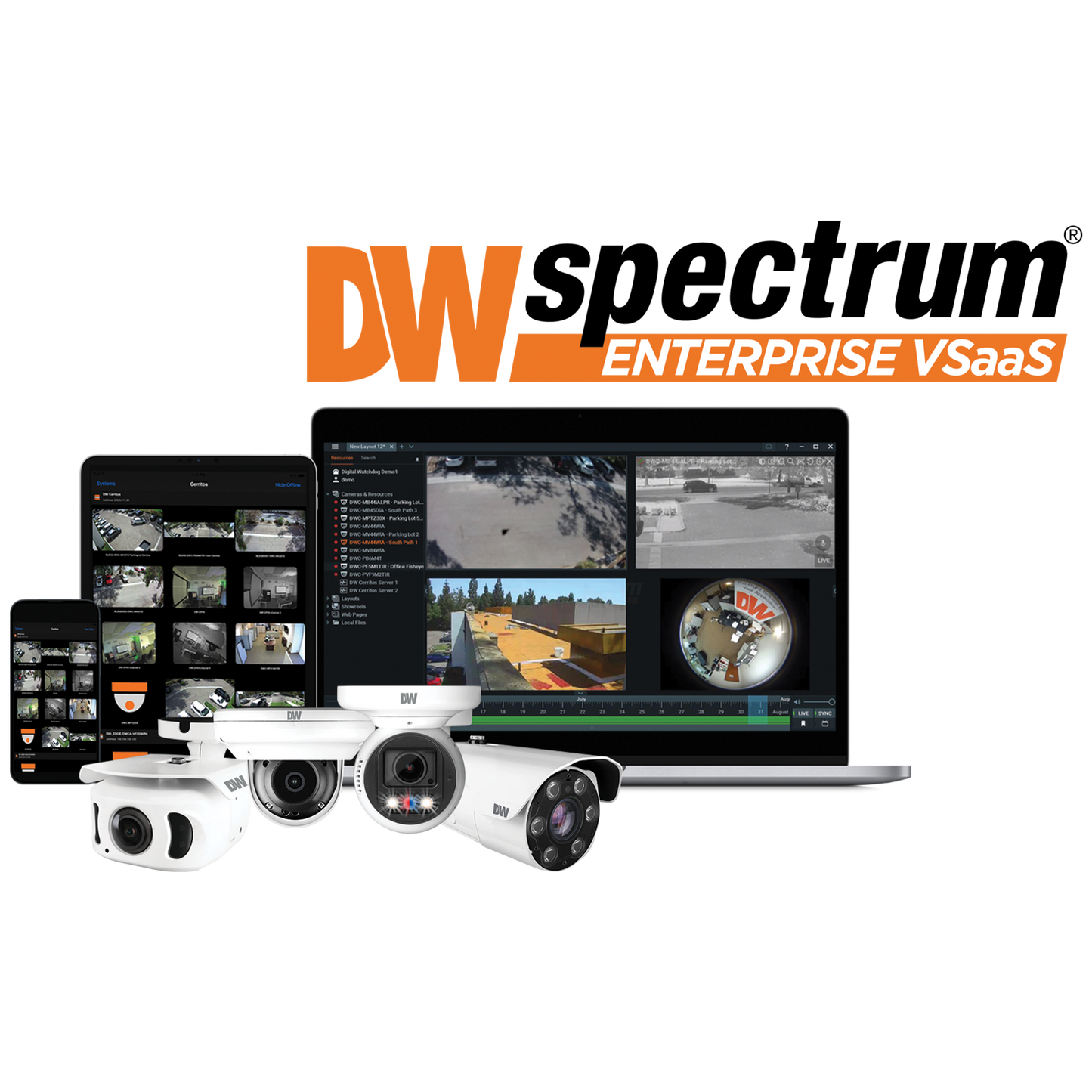 DW Spectrum Enterprise Subscription, 4-Channels, 12 Months, VSaaS Scalable Cloud Video Surveillance | DW Intelligent Surveillance Solutions
