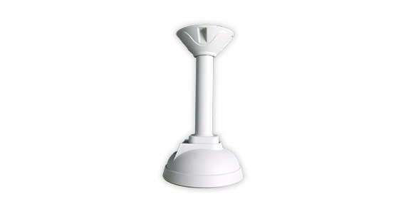 Ceiling Mount for Low-Profile Vandal Dome Cameras, White | DW Intelligent Surveillance Solutions