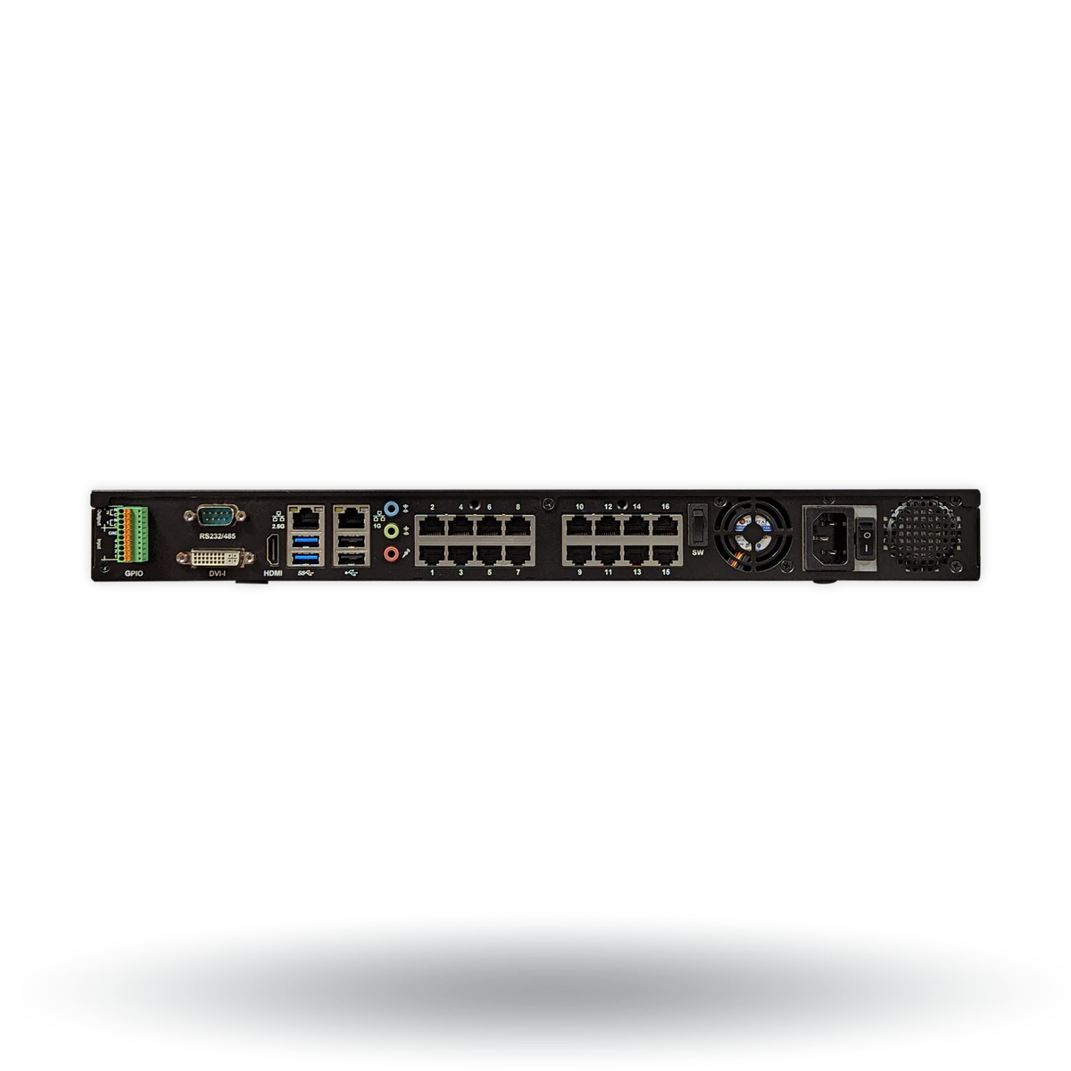 Blackjack CX 16-Channel Server powered by DW Spectrum IPVMS, 24TB storage | DW Intelligent Surveillance Solutions