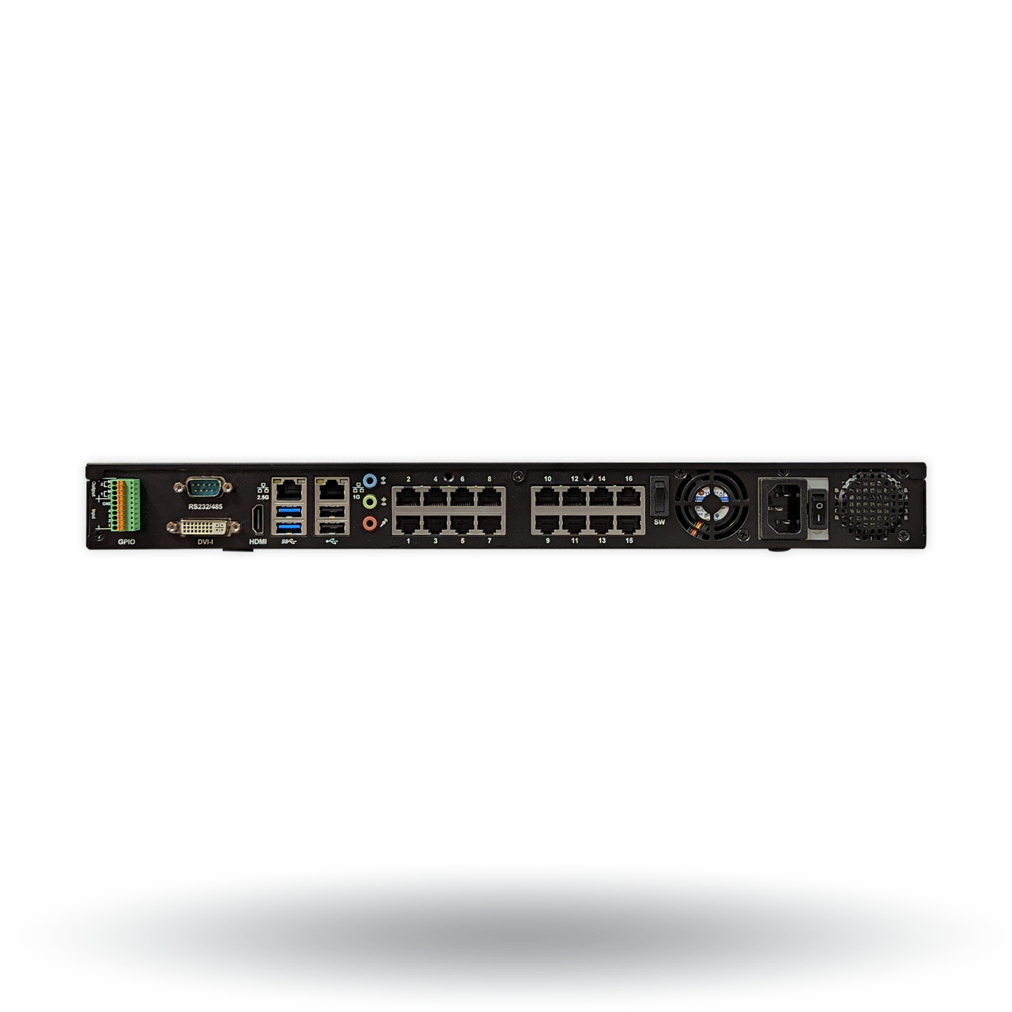 Blackjack CX 16-Channel Server powered by DW Spectrum IPVMS, 16TB storage | DW Intelligent Surveillance Solutions