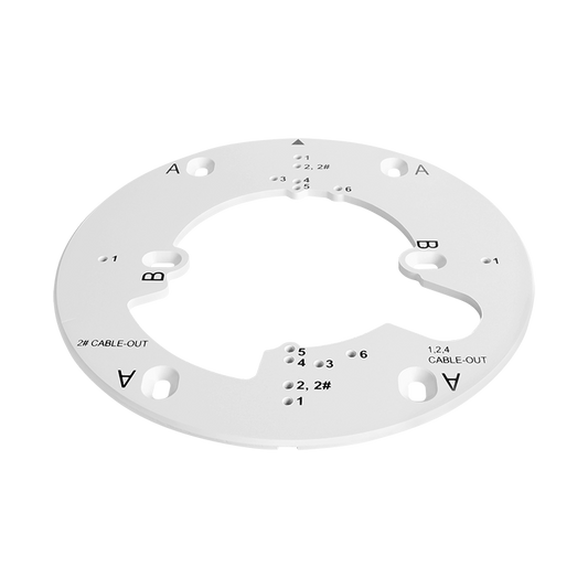 Gang Plate Adapter for DW Cameras, White | DW Intelligent Surveillance Solutions