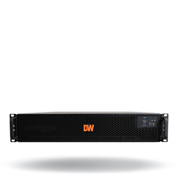 DW-BJPR2U120T Blackjack P-Rack 2U 8-Bay Chassis Server, RAID5, Windows OS, 120TB. Digital Watchdog