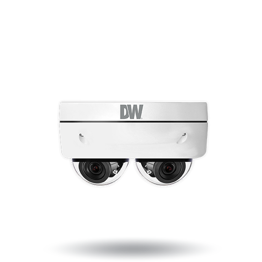 DWC-PDS10Wi28A MEGApix Ai 10MP dual-sensor vandal dome IP camera with two 2.8mm fixed lenses, AI engine, color in near-total darkness and IR | AI Surveillance | Digital Watchdog