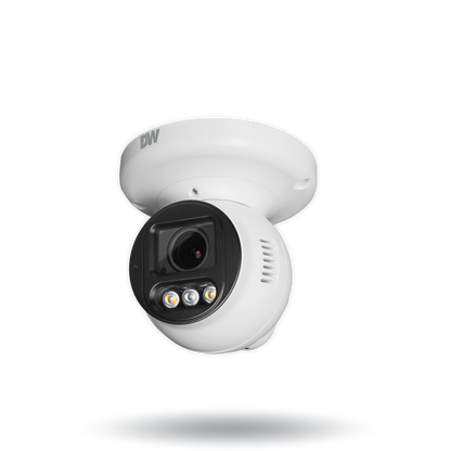 DWC-XSTD05MF MEGApix Ai 5MP turret IP camera with vari-focal lens, AI engine, white light LEDs and flash lights | AI Surveillance | Digital Watchdog