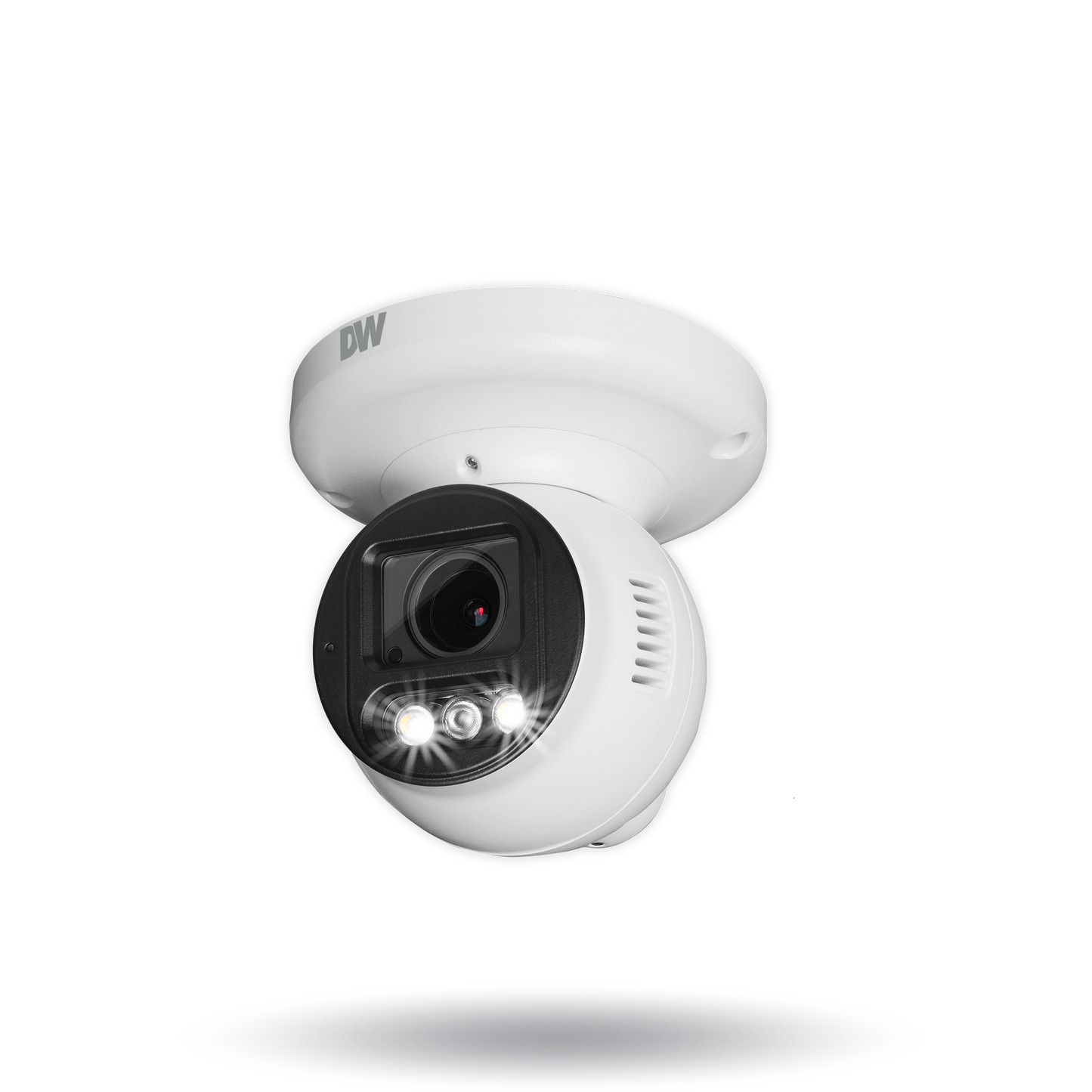 DWC-XSTD05MF MEGApix Ai 5MP turret IP camera with vari-focal lens, AI engine, white light LEDs and flash lights | AI Surveillance | Digital Watchdog