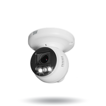 DWC-XSTD05MF MEGApix Ai 5MP turret IP camera with vari-focal lens, AI engine, white light LEDs and flash lights | AI Surveillance | Digital Watchdog