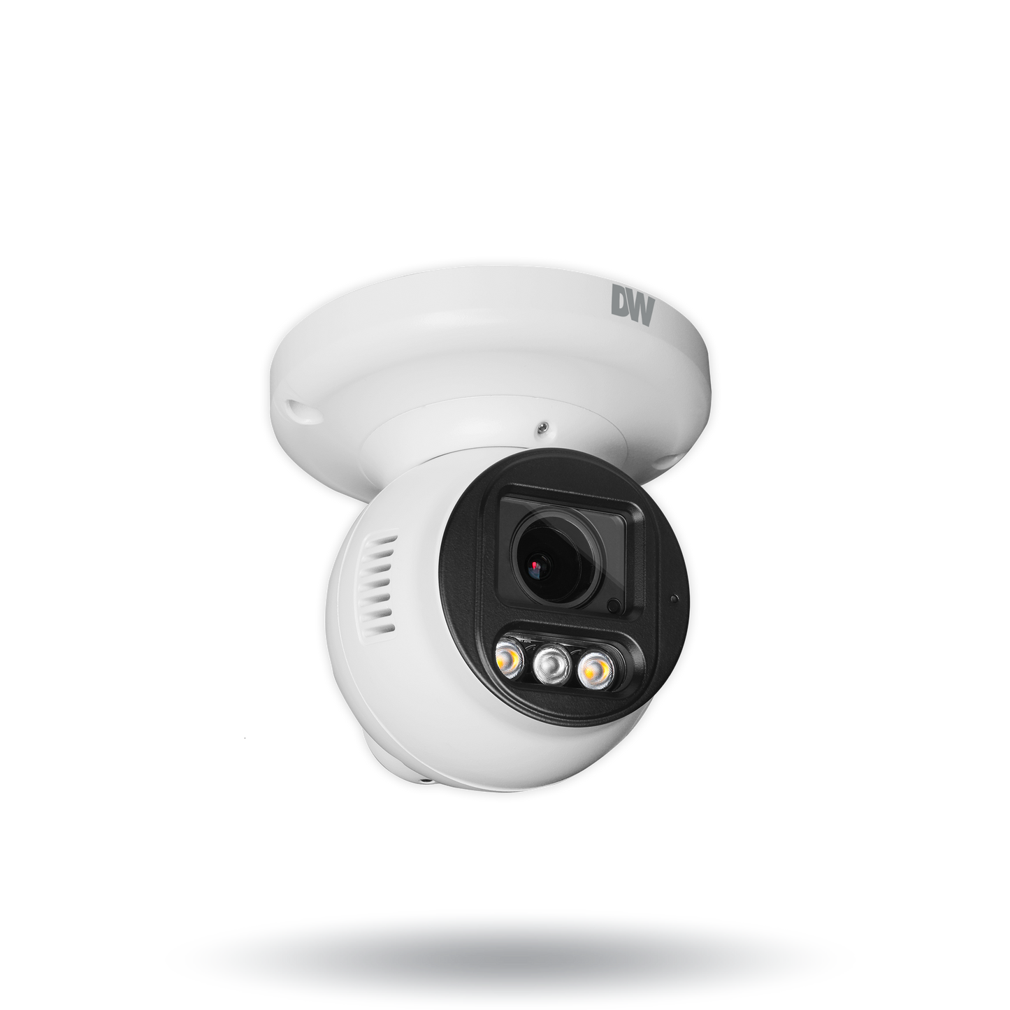 DWC-XSTD05MF MEGApix Ai 5MP turret IP camera with vari-focal lens, AI engine, white light LEDs and flash lights | AI Surveillance | Digital Watchdog