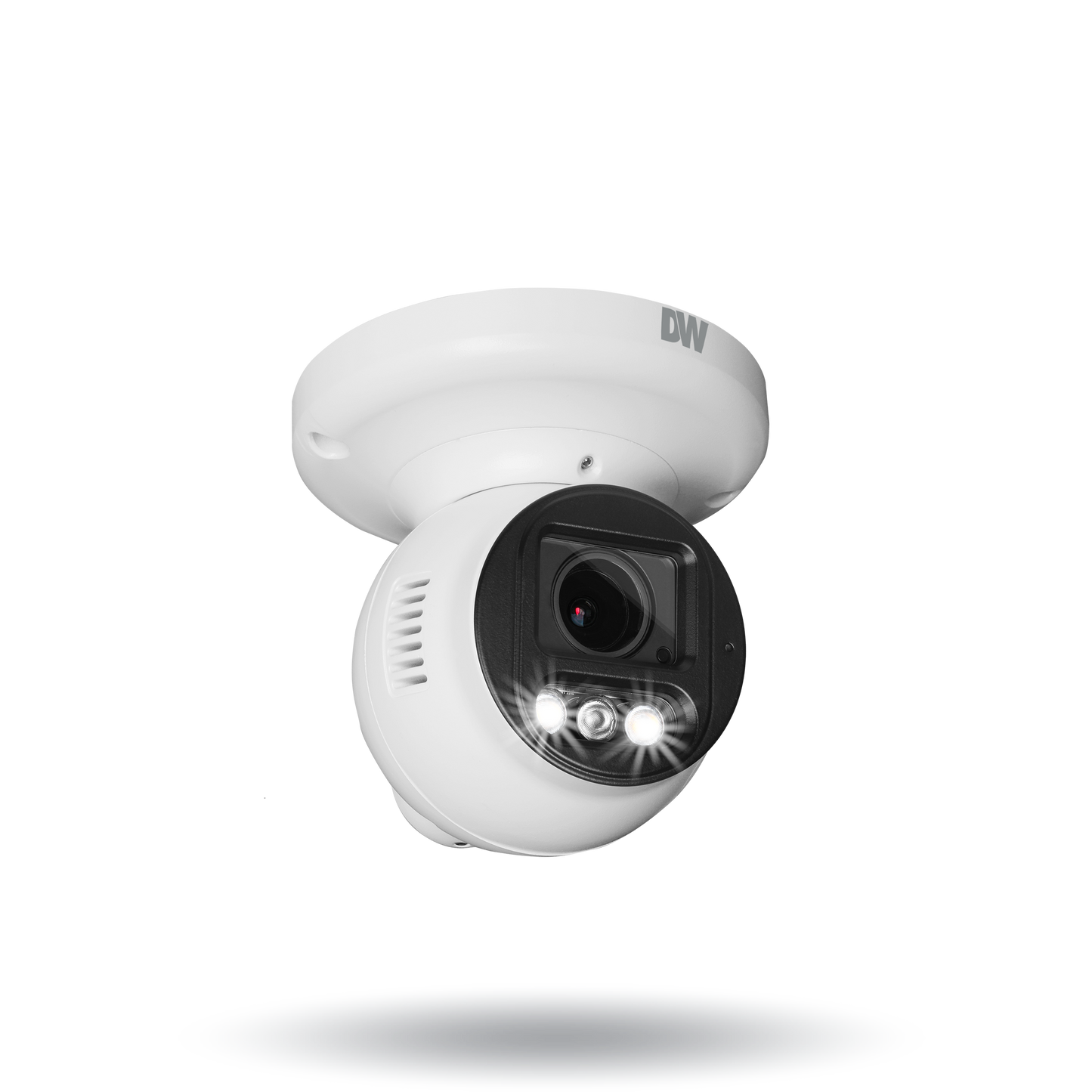 DWC-XSTD05MF MEGApix Ai 5MP turret IP camera with vari-focal lens, AI engine, white light LEDs and flash lights | AI Surveillance | Digital Watchdog