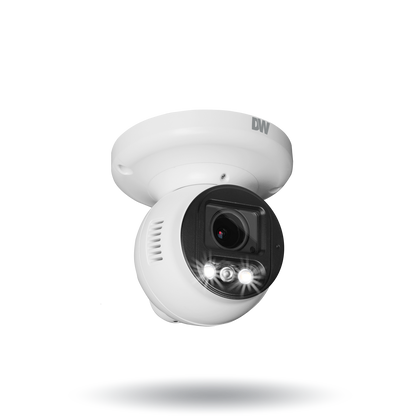 DWC-XSTD05MF MEGApix Ai 5MP turret IP camera with vari-focal lens, AI engine, white light LEDs and flash lights | AI Surveillance | Digital Watchdog