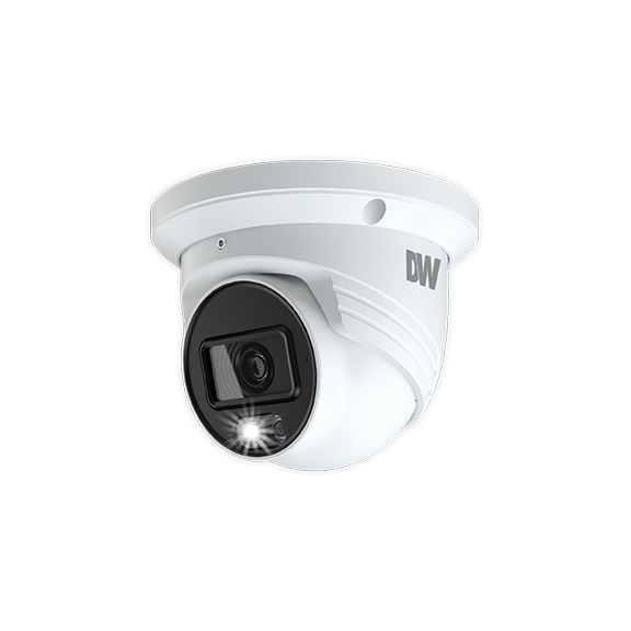 MEGApix, 5MP, Fixed Lens, Turret IP Camera with White Light and Video Analytics | DW Intelligent Surveillance Solutions