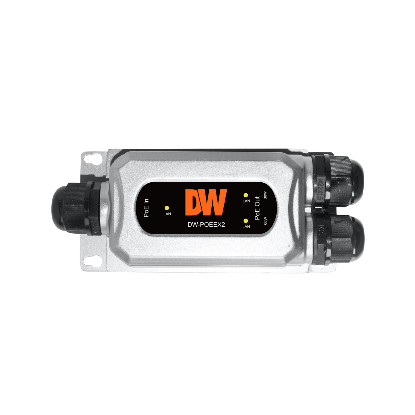 DW-POEEX2 | 2-Port Gigabit Waterproof PoE Splitter | Digital Watchdog
