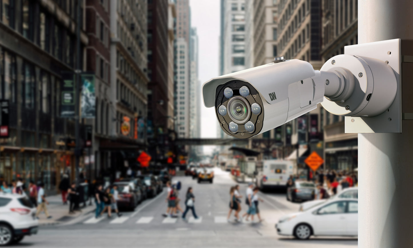 DWC-XSBA05LiP MEGApix Ai 5MP ALPR and MMCR bullet IP camera with vari-focal lens and IR | AI Surveillance | Digital Watchdog