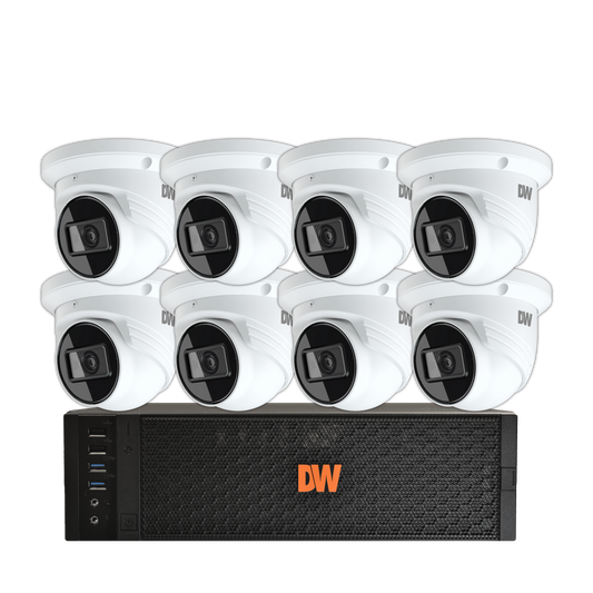 Surveillance Kit, Blackjack DX Server, 4TB Storage, 8x 4MP IP Cameras | DW Intelligent Surveillance Solutions