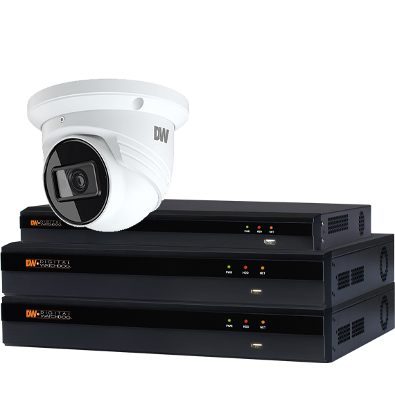 VMAX IP G4 Surveillance Kit with 2TB Storage, 4x 5MP Turret Cameras | DW Intelligent Surveillance Solutions