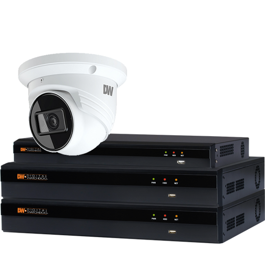 VMAX IP G4 Surveillance Kit with 2TB Storage, 4x 5MP Turret Cameras | DW Intelligent Surveillance Solutions