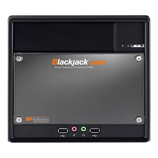 Blackjack Cube-lx OS - NVR Server (Powered by DW Spectrum IPVMS), DW-BJCUBE12T-LX, 12TB Storage | Digital Watchdog Surveillance Solutions