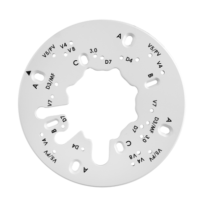 Gang Plate Adapter for DW Cameras, White | DW Intelligent Surveillance Solutions